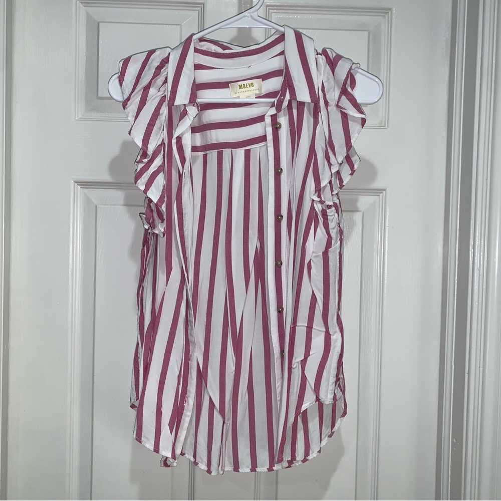Anthropologie Striped Blouse
